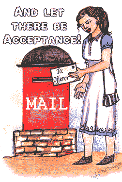 The postal acceptance rule in Bitcoin