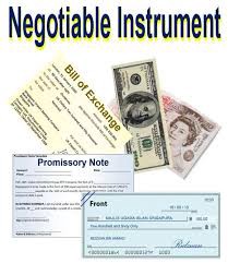 Negotiable Instruments