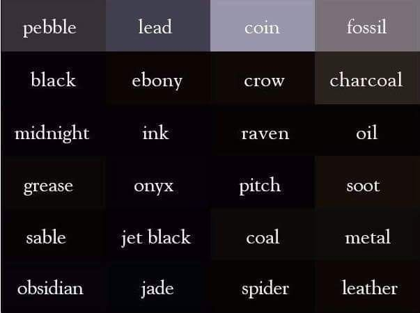 Shades of Black…