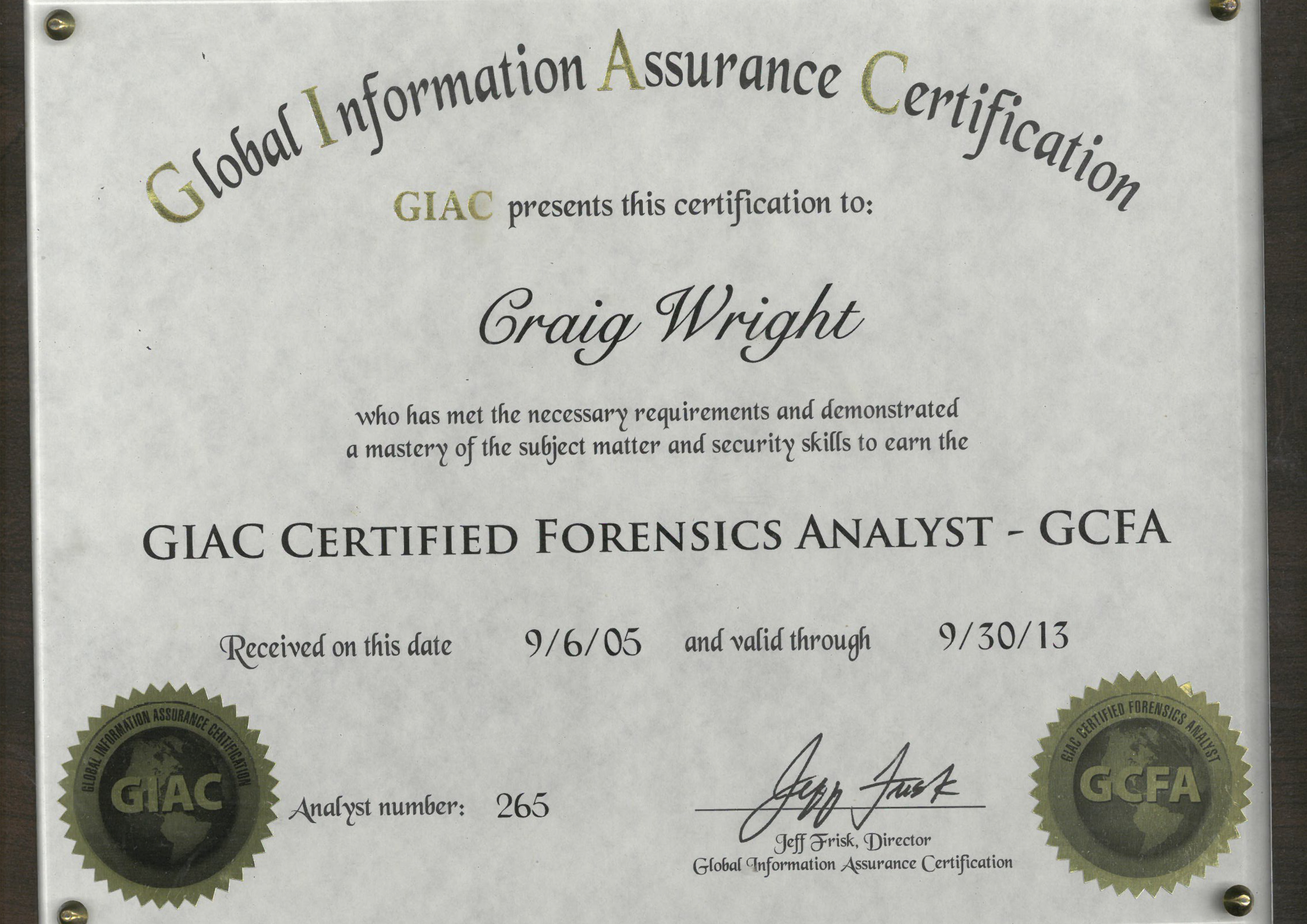 GIAC Certified Forensics Analyst - GCFA