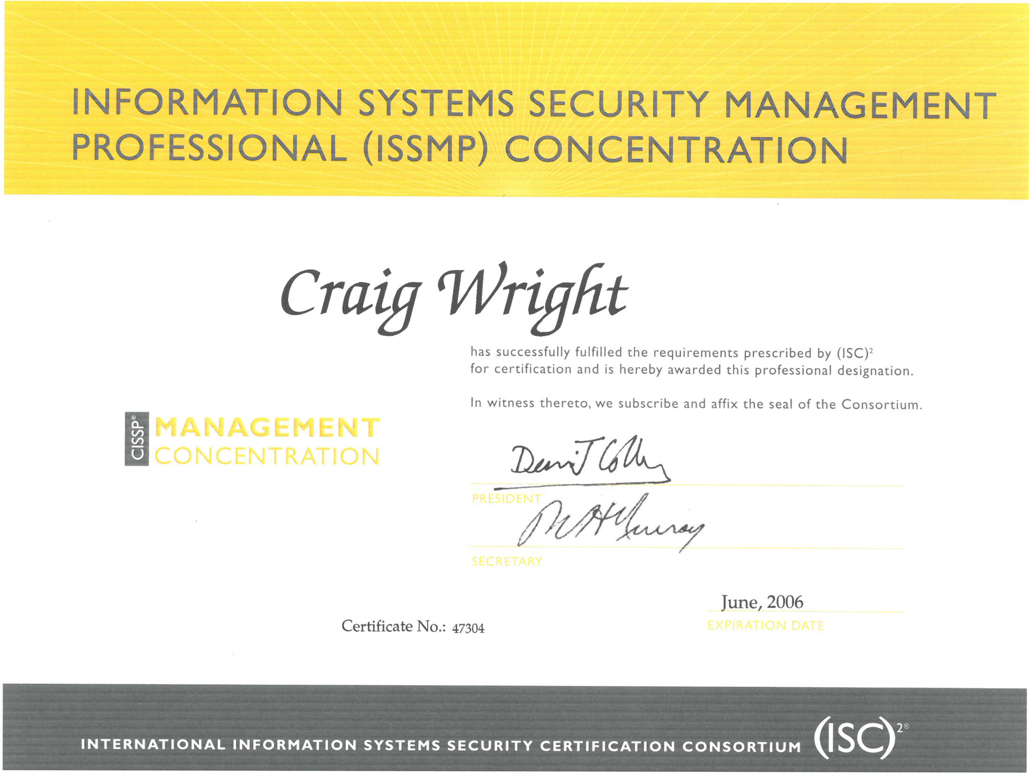 Information Systems Security Management Professional 