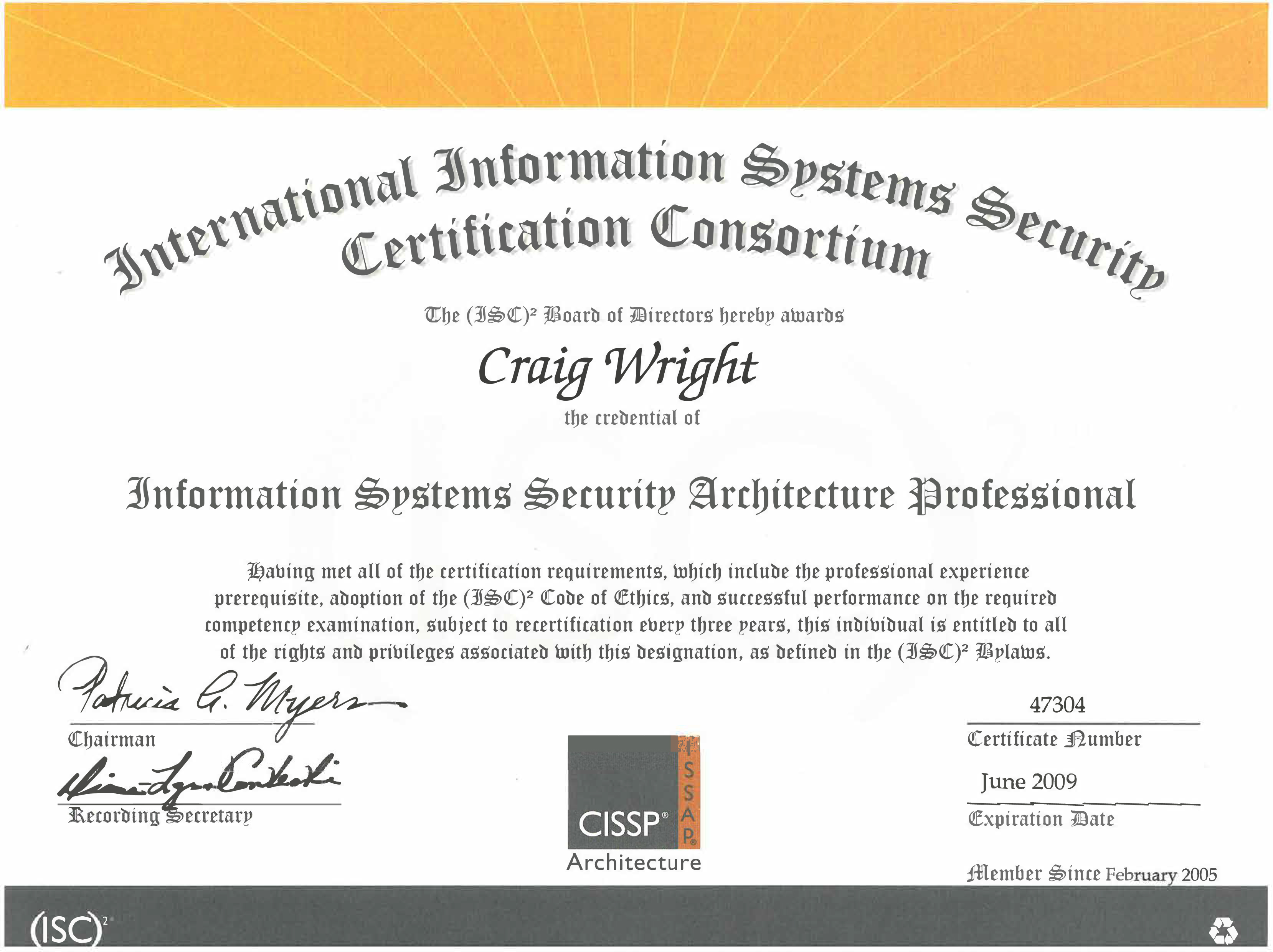 CISSP Information Systems Security Architecture Professional