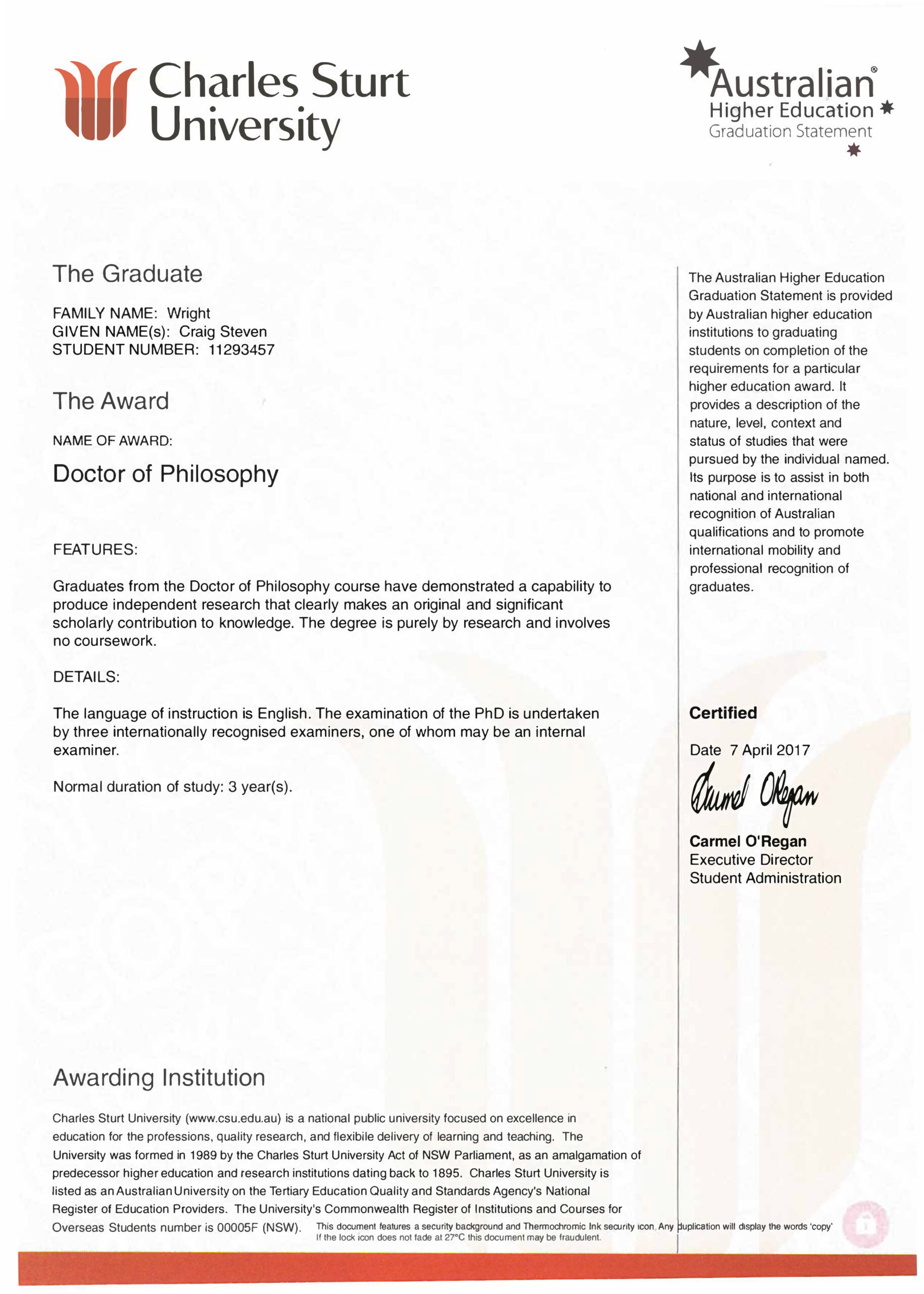 Doctor of Philosophy