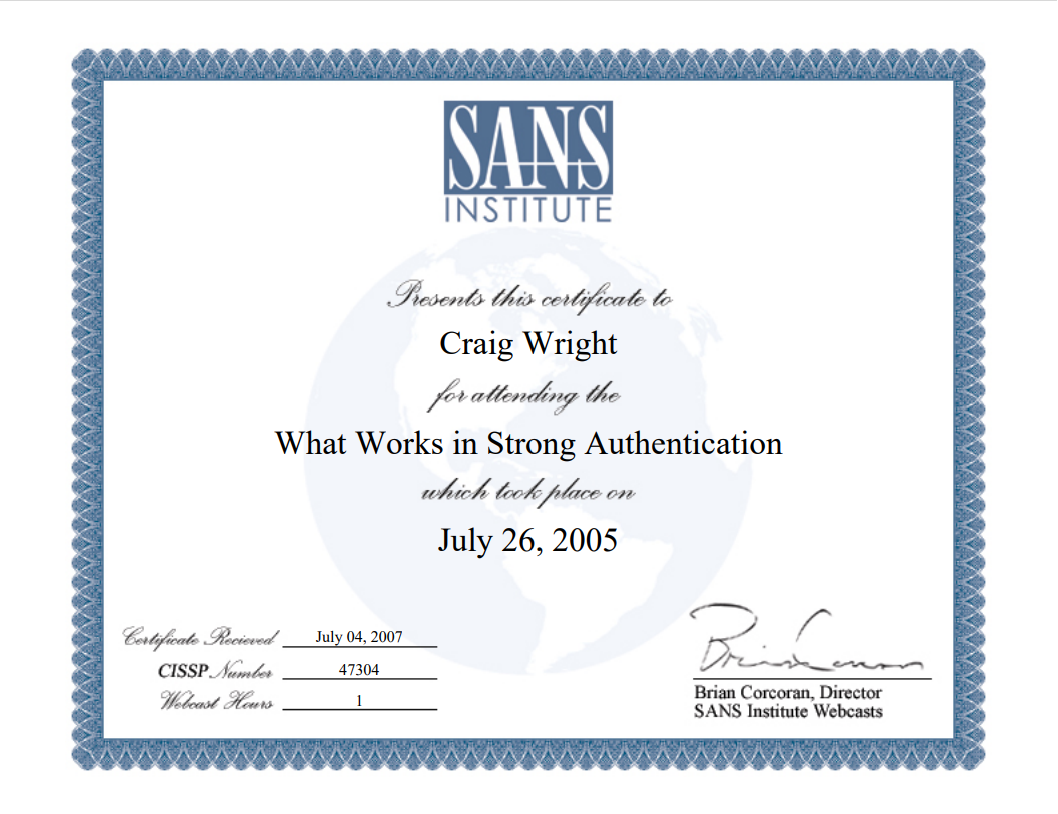 SANS What Works in Strong Authentication